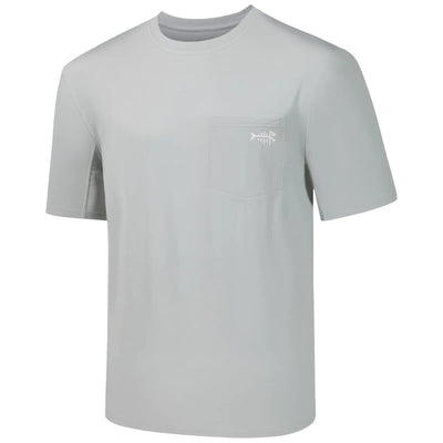 BASSDASH Men’s UPF 50+ Short Sleeve UV Sun Protection Fishing & Hiking Shirt with Pocket (3XL)
