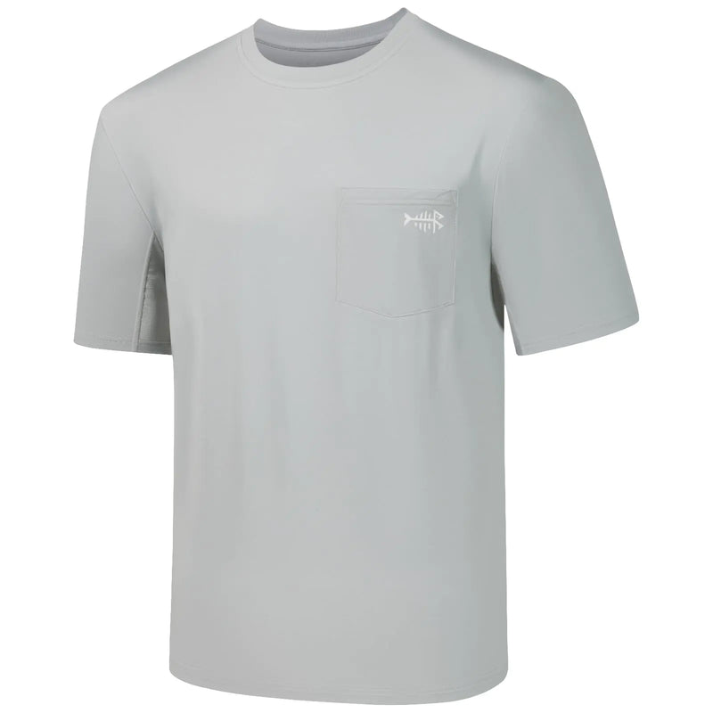 BASSDASH Men’s UPF 50+ Short Sleeve UV Sun Protection Fishing & Hiking Shirt with Pocket (3XL)