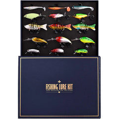 Fishing Advent Calendar Kit – 24pcs Freshwater & Saltwater Lures Gift Set for Anglers