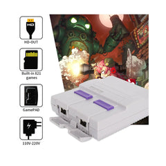 Retro HDMI Game Console with 821 Classic Preloaded Games & 2 Controllers