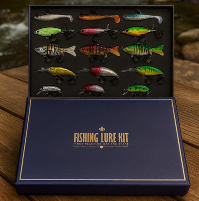 Fishing Advent Calendar Kit – 24pcs Freshwater & Saltwater Lures Gift Set for Anglers