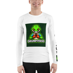 Grumpyfrog Men’s Rash Guard – UPF 50+ Long Sleeve Sun Protection Shirt for Outdoors