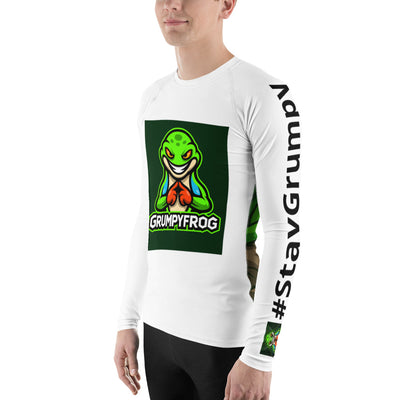 Grumpyfrog Men’s Rash Guard – UPF 50+ Long Sleeve Sun Protection Shirt for Outdoors