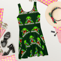 Grumpyfrog Holdings Skater Dress – Flared Fit, Soft Elastic Fabric, UPF 50+
