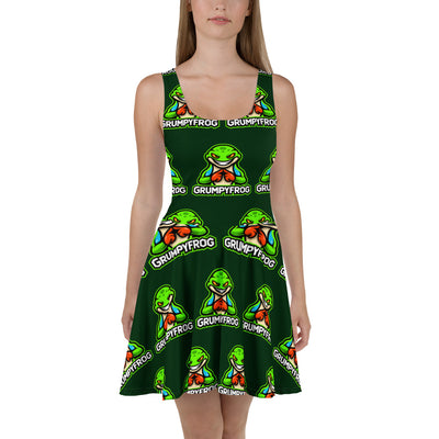 Grumpyfrog Holdings Skater Dress – Flared Fit, Soft Elastic Fabric, UPF 50+