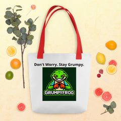 Grumpyfrog Holdings Tote Bag – Durable All-Over Print Carryall with Cotton Straps