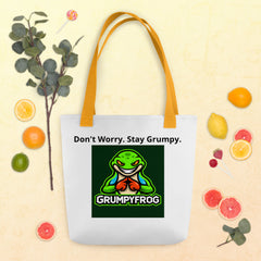 Grumpyfrog Holdings Tote Bag – Durable All-Over Print Carryall with Cotton Straps