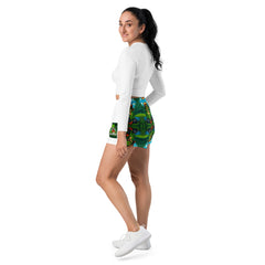 All-Over Print Unisex Athletic Shorts – Quick Dry, Recycled, Versatile Activewear