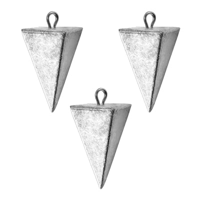 Alwonder Pyramid Sinkers 12oz Fishing Weights 4 Pack – Saltwater & Freshwater Surf Tackle