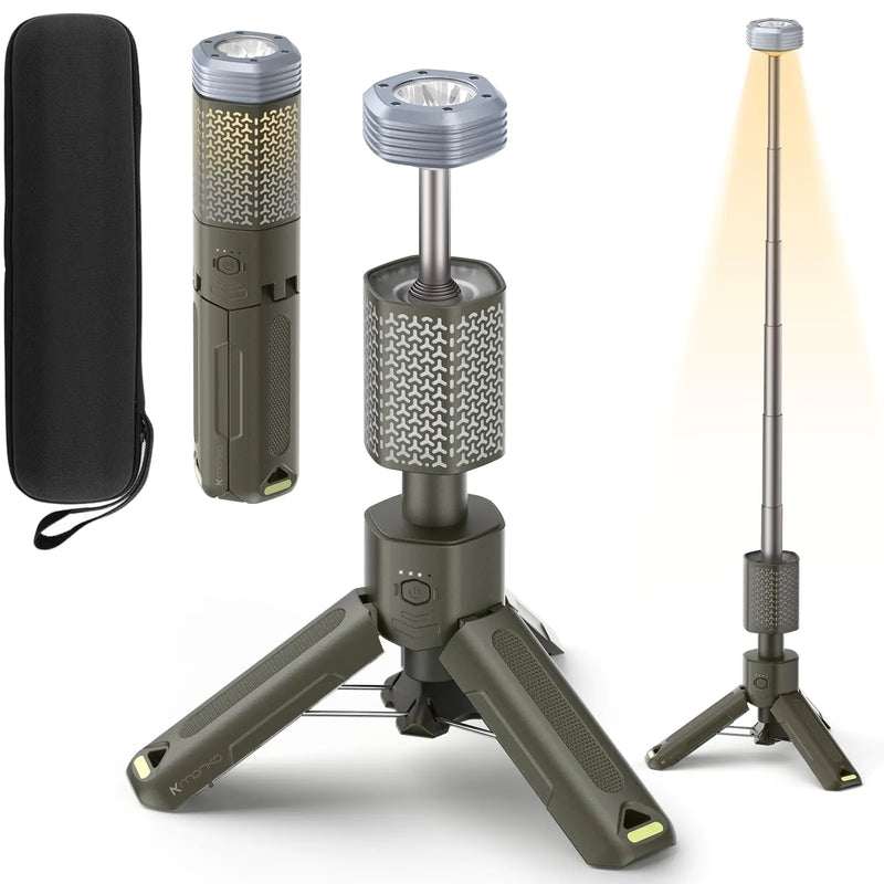 MORIKO Rechargeable Camping Lantern – Collapsible Waterproof LED Light 10500mAh for Hiking & Emergency