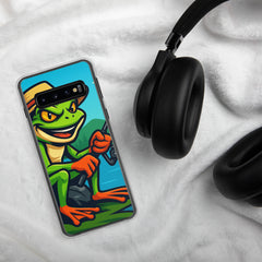 Clear Samsung® Phone Case with Grumpyfrog Logo – Slim, Scratch-Resistant & Wireless Charging Compatible