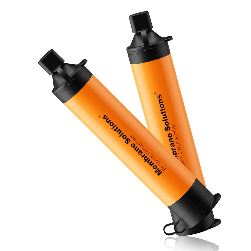 Membrane Solutions Water Filter Straw – Portable Survival Gear for Camping, Hiking & Emergency Kits