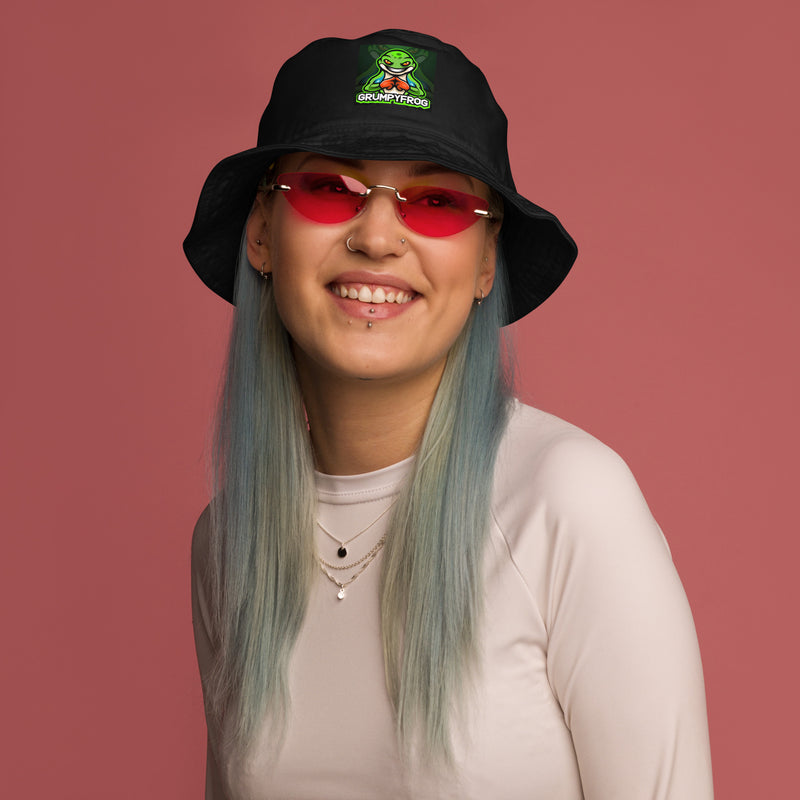 Grumpyfrog Holdings Organic Cotton Bucket Hat – Eco-Friendly Summer Sun Hat Unisex