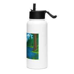 Grumpyfrog Stainless Steel Water Bottle – 32oz Insulated with Straw Lid
