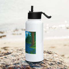Grumpyfrog Stainless Steel Water Bottle – 32oz Insulated with Straw Lid