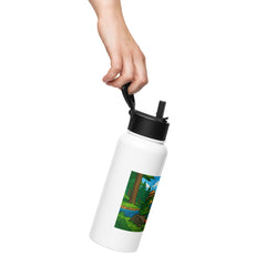 Grumpyfrog Stainless Steel Water Bottle – 32oz Insulated with Straw Lid