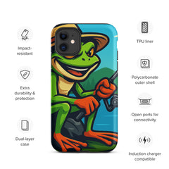 Grumpyfrog Tough iPhone® Case – Dual-Layer Protective Cover with Logo