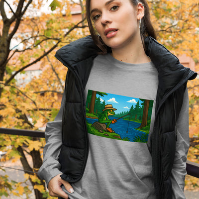 Grumpyfrog Holdings Unisex Long Sleeve Tee – Classic Crew Neck Cotton Shirt, Casual & Versatile