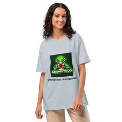 Grumpyfrog Oversized T-Shirt – Heavyweight 100% Cotton Streetwear Tee, Relaxed Fit