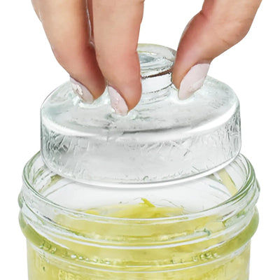 Artcome Glass Fermentation Weights – 4 Pack Easy Grip Textured Design for Wide Mouth Mason Jars