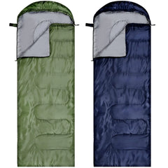Tudomro 2 Pcs Camping Sleeping Bags – Lightweight Waterproof 3 Season Packable Gear for Adults