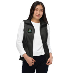 Women’s Columbia Fleece Vest with Embroidered Grumpyfrog Logo – Warm Hiking & Outdoor Layer
