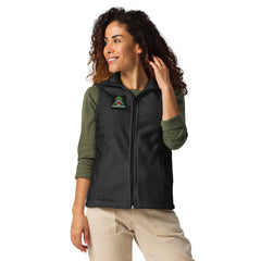 Women’s Columbia Fleece Vest with Embroidered Grumpyfrog Logo – Warm Hiking & Outdoor Layer