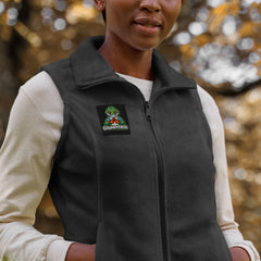 Women’s Columbia Fleece Vest with Embroidered Grumpyfrog Logo – Warm Hiking & Outdoor Layer